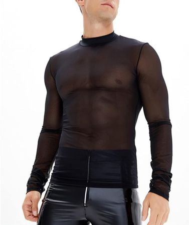 male street wear black mesh tops - Google Search