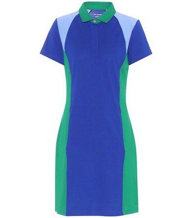 Colour-block Piqué polo shirt dress