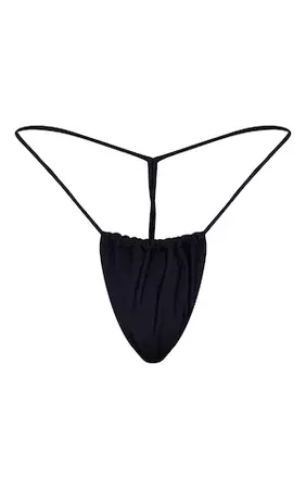 Black G String Bikini Bottom | PrettyLittleThing USA