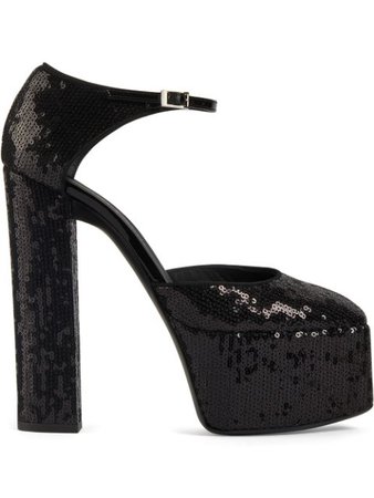 Giuseppe Zanotti crystal-embellished platform sandals black I060012001 - Farfetch
