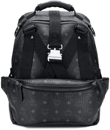 logo buckle-detail backpack