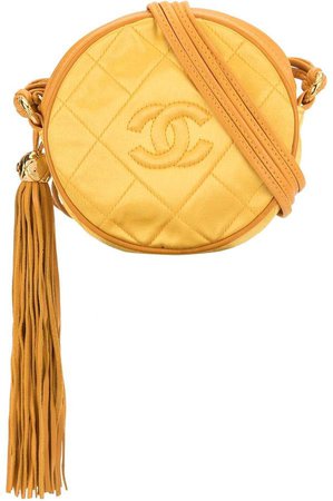Pre-Owned 1990s quilted round crossbody bag