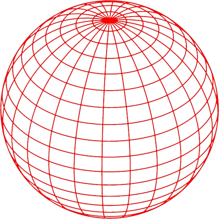 red cyber globe