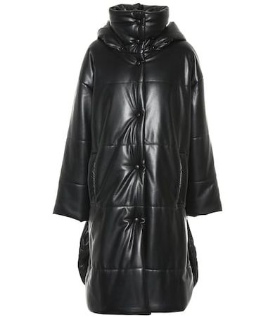 Eska faux leather puffer coat