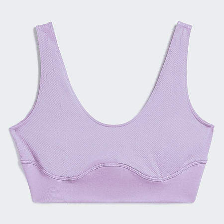 adidas Knit Scoop Bra - Purple | adidas US