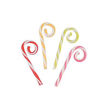 Curly Candy Canes: 8-Piece Box | Candy Warehouse