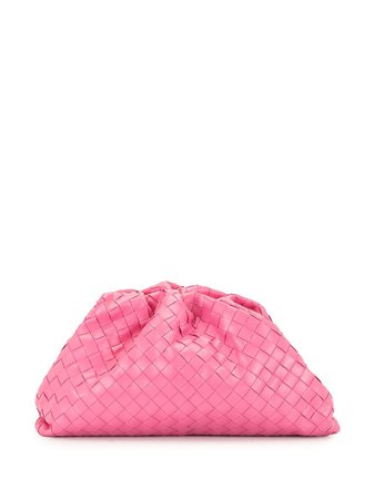 Bottega Veneta The Pouch Intrecciato clutch bag pink 576175VCP90 - Farfetch
