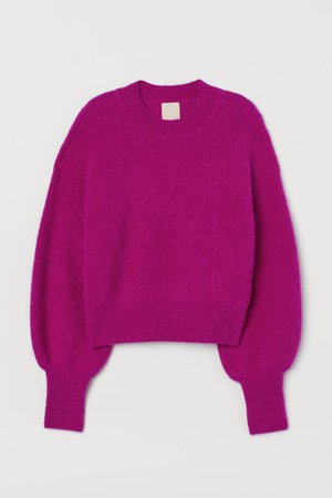 Fine-knit Alpaca-blend Sweater - Cerise - Ladies | H&M US