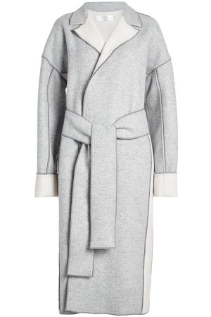 Wool Coat with Belt Gr. UK 10