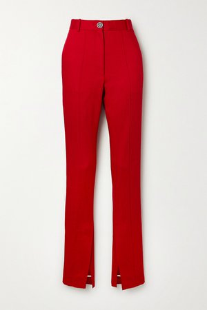 Red Woven tapered pants | Peter Do | NET-A-PORTER