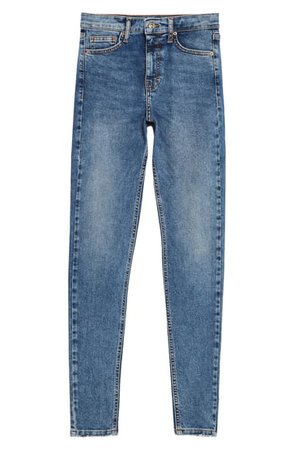Topshop Jamie Fray Hem High Waist Skinny Jeans (Regular & Petite) | Nordstrom