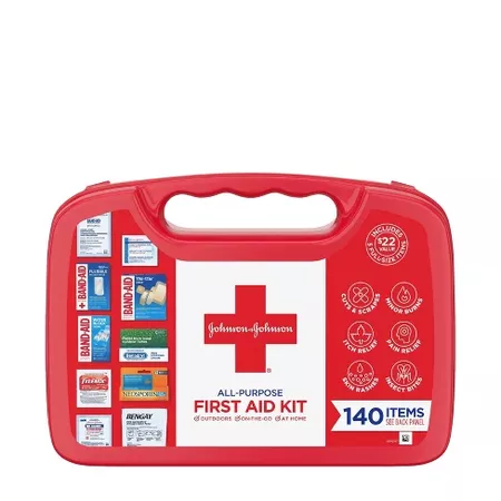 Johnson & Johnson All-Purpose Portable Compact First Aid Kit - 140pc : Target