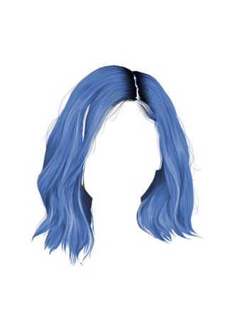 Blue Hair PNG @bittersweetofficial