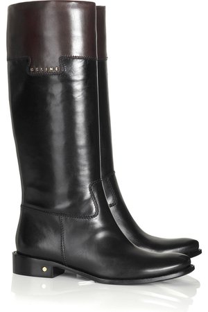 Celine | Leather riding boots | NET-A-PORTER.COM