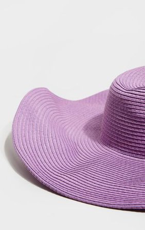 Lilac Straw Sun Hat | Accessories | PrettyLittleThing