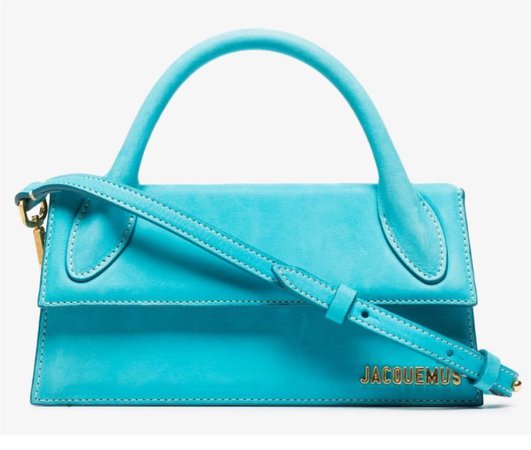 blue jacquemus bag
