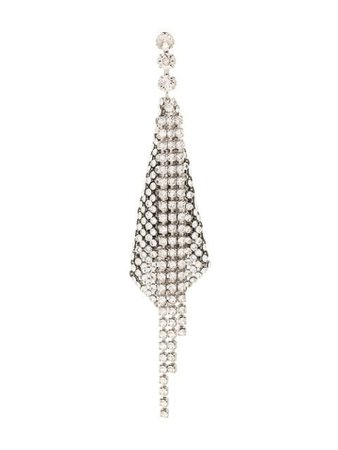 Isabel Marant crystal embellished drop earring - Buy Online - Mobile Friendly, Fast Delivery