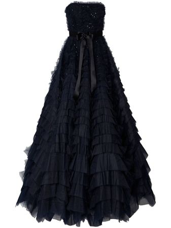 Carolina Herrera ruffle-detail Gown - Farfetch