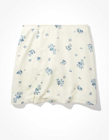 AE Floral Notched Mini Skirt