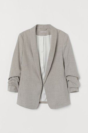Shawl-collar Jacket - Light beige - Ladies | H&M US