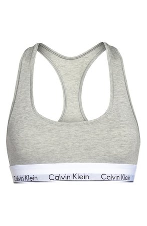 Calvin Klein Modern Cotton Collection Cotton Blend Racerback Bralette | Nordstrom