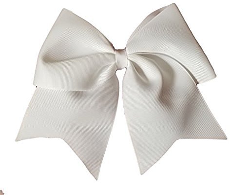 Amazon.com: Cheer bows white Tryouts, practice, Team Autograph Hair Bow