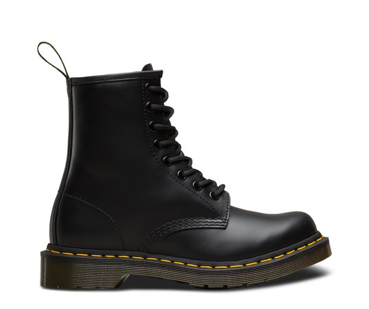 WOMEN'S 1460 SMOOTH | Black and White Shoes & Boots | The Official US Dr Martens Store