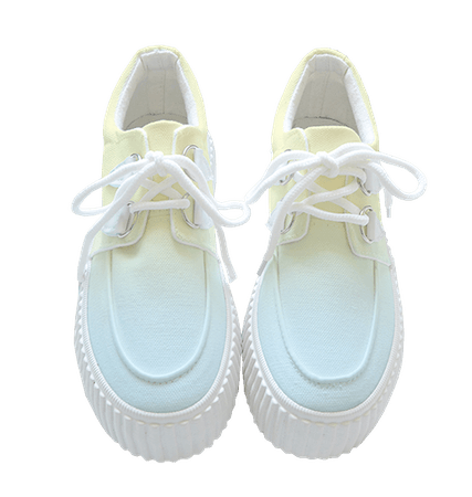pastel ombre shoes
