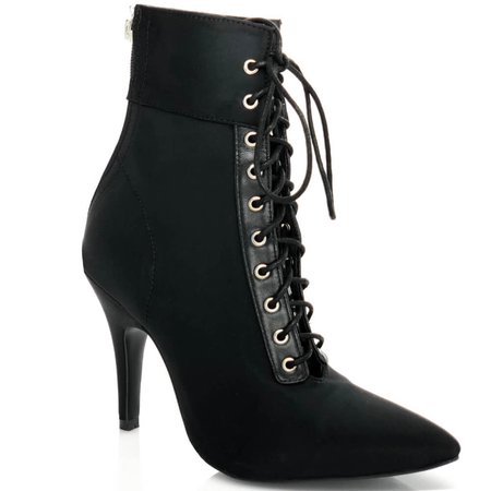 ankle boot stilettos lace up black - Google Search
