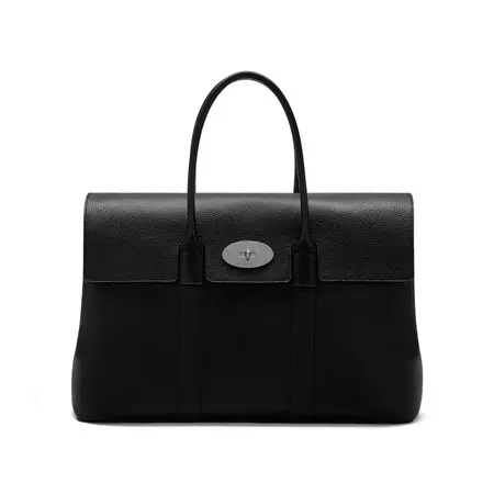 New Piccadilly | Black Natural Grain Leather | Women | Mulberry