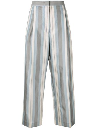 Jil Sander Striped Straight Trousers - Farfetch