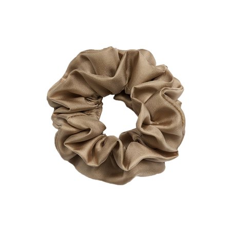Product | Solid Silk Scrunchie | Beige