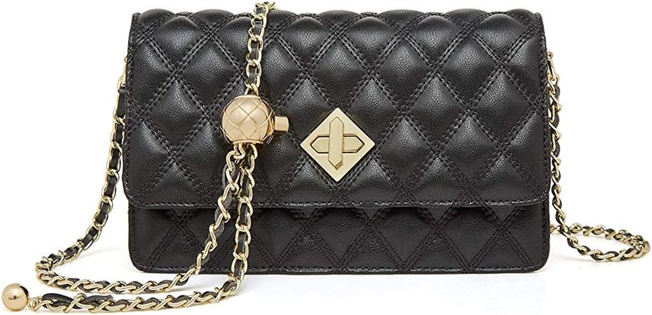 CLearance Mini Crossbody Bags for Women Cow Leather Crossbody Clutch Purses with Chain Strap Lady Shoulder Bags: Handbags: Amazon.com