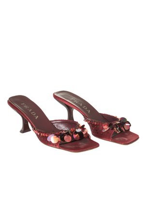 Vintage Prada Paillettes Heels 37.5 | Irvrsbl