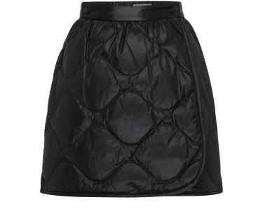Moncler Quilted Mini Skirt Black