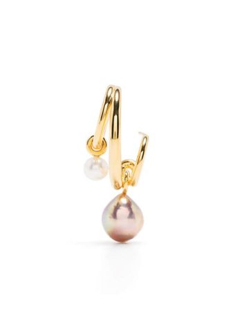 Charlotte Chesnais pearl triplet earring - FARFETCH