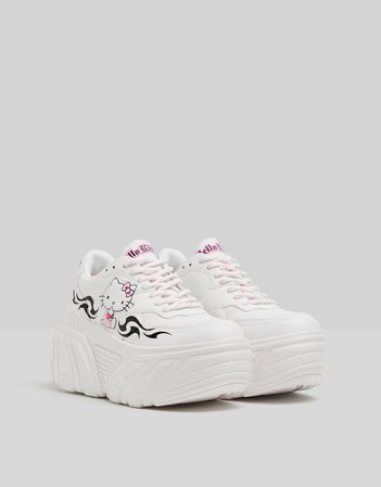 Hello Kitty platform sneakers - Shoes - Woman | Bershka