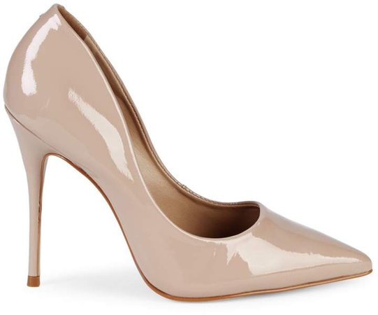 Point Toe Patent Leather Pumps