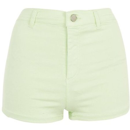 pastel green shorts