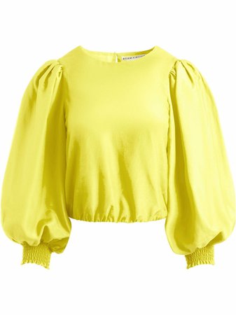 Shop Alice+Olivia Shondra puff-sleeve blouse with Express Delivery - FARFETCH
