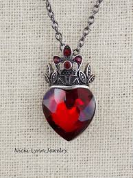 gothic ruby heart alice in wonderland necklace - Google Search