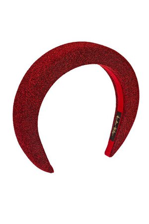 Lurex headband RED