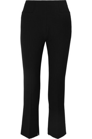 Roland Mouret | Goswell cropped crepe flared pants | NET-A-PORTER.COM
