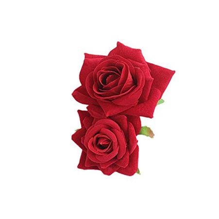 Amazon.com : Rose Flower Hair Clip Comb Flamenco Dancer Flower 3D Red Roses Flower Hair Accessories Piece for Girls Women Bride Wedding Hairpins Headwear Barrette Styling Tools Accessories : Beauty & Personal Care