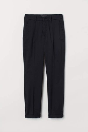 Ankle-length Chinos - Black