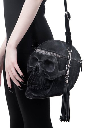 Grave Digger Skull Handbag [VELVET] - Shop Now | KILLSTAR.com | KILLSTAR - US Store