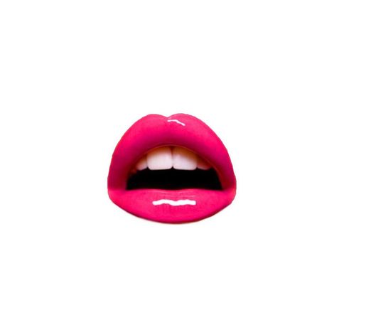 Hot pink lips