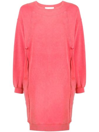 See By Chloé Logo Embroidered Jumper Dress - Farfetch