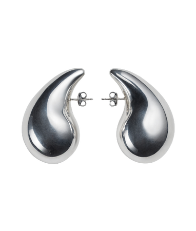 Bottega Veneta - Drop Large Earrings in Silver