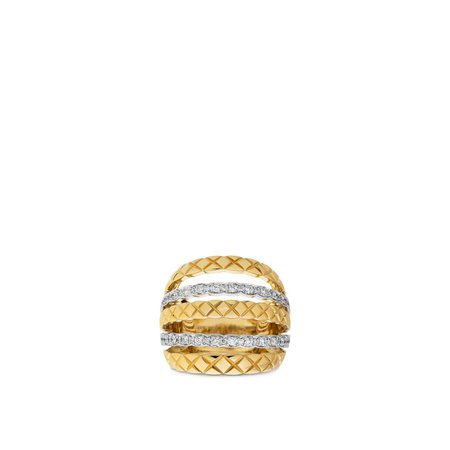 Coco Crush ring in yellow & white gold